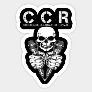 Ccr - vintage skull Sticker